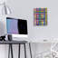 «Scaffold In Color 1» par Laura Gibson, art mural en verre acrylique, 12 po x 16 po