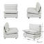 Chaise sans accoudoirs en lin Gracey-1529123143