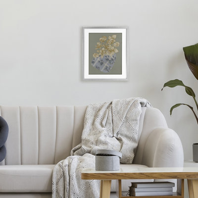 «Beneath The Trees Florals», reproduction sous verre encadrée, design par Beki Marquardt