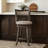 Bodnar Swivel Upholstered Linen Blend Counter Stool