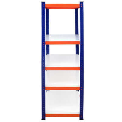 Étagère de rangement robuste à 5 niveaux - H 71 po x l 35,4 po x P 15,87 po, garage ajusté, garde-manger, garde-robe, cuisine, entrepôt orange, l 35,4 po H 71 po x P 15,87 po, espace de rangement dans l'entrepôt, sous-sol, salon
