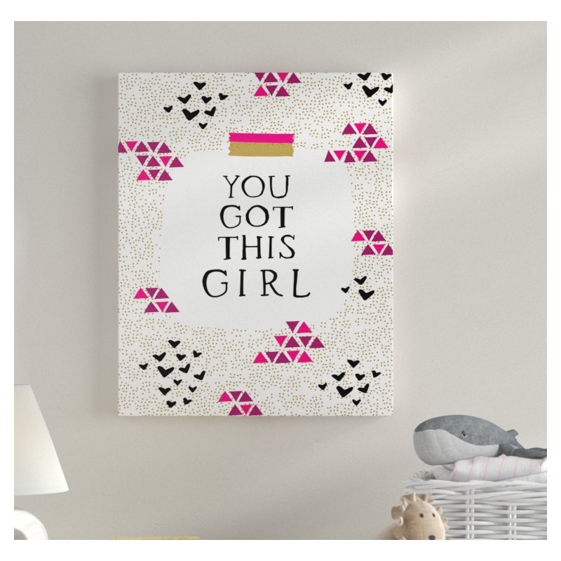 « you is the glam », art textuel, Toile tendue, H 20 po x l 16 po x P 1,5 po