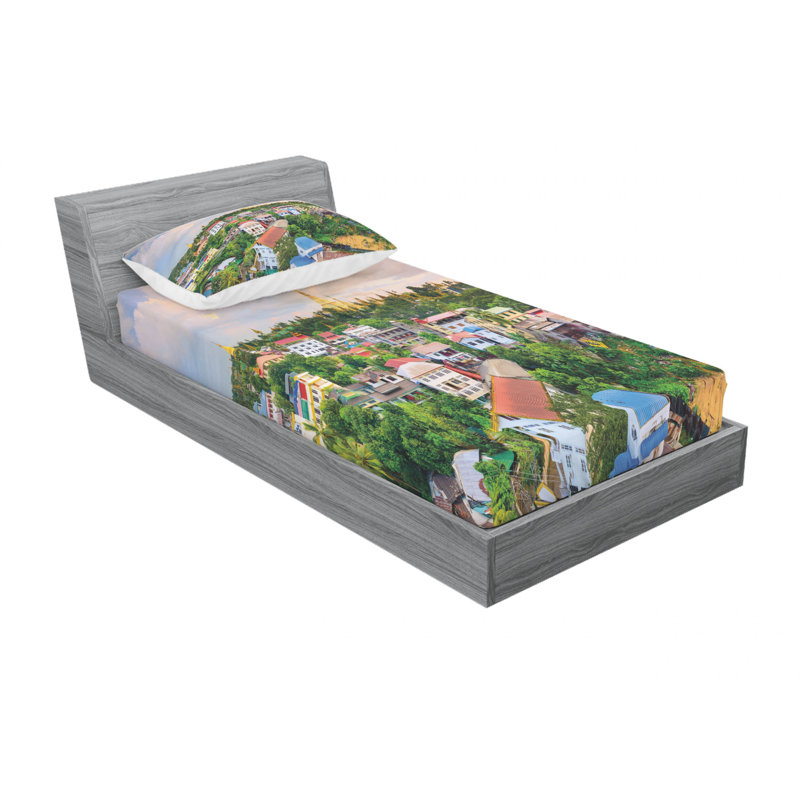 Ensemble de draps Yangon, Ensemble de draps pour lit simple TG avec drap-hou