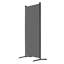 Paravent, paravent à 4 panneaux, écran d'intimité pliable et paravent de séparation portable, cloisons autoportantes pour bureau, chambre à coucher, salon, gris
