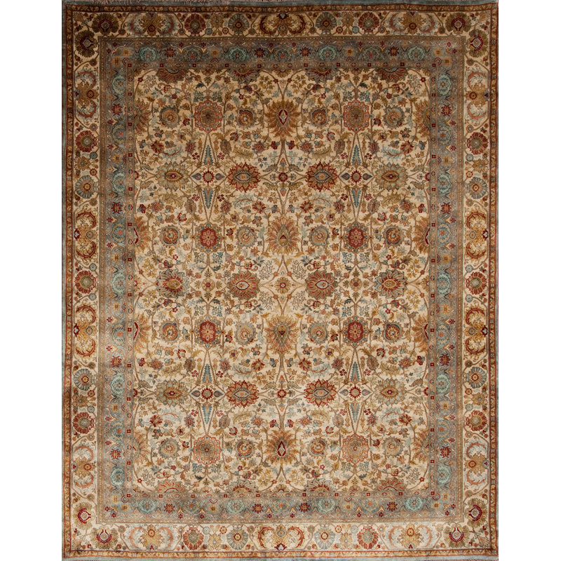 Golden Age Hand Knotted Wool Area Rug, Rectangle 8' x 10'
