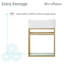 Ensemble de meuble-lavabo simple 19,5 po Pierre-1320746996