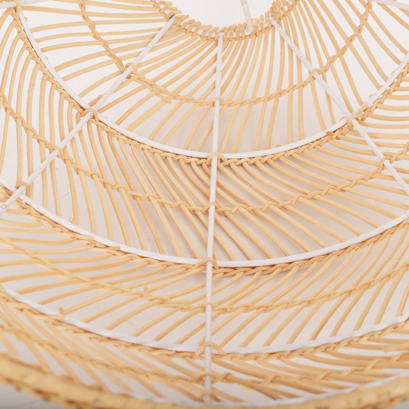 Luminaire suspendu en rotin naturel, luminaire suspendu en osier tissé à la main, plafonnier boho Farmhouse