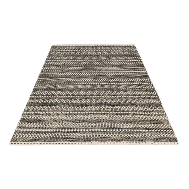 Iota Uni Hand Woven Area Rug, Rectangular 200 x 290cm, Grey/Brown/Blue