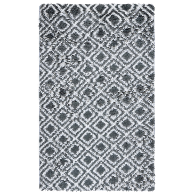 Zoba Shag Performance Geometric Rug, Rectangle 2'3" x 4'