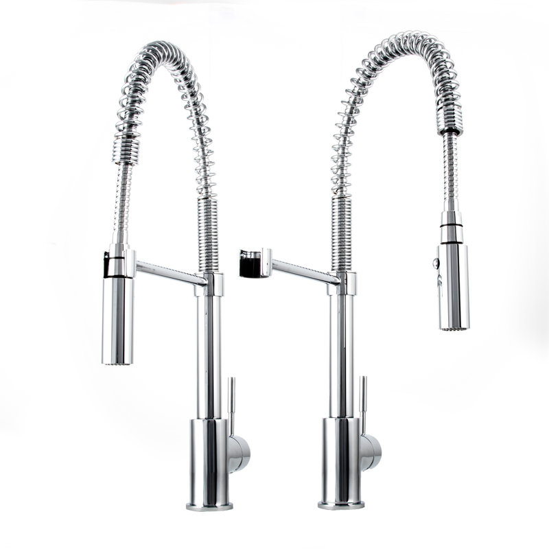 Sierra Pull Down Single Handle Kitchen Faucet with Side Spray and Accessories, Chrome
