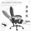 Chaise de bureau à hauteur réglable avec repose-pieds, gris foncé pour le soutien du dossier, gris lin, offrant un confort maximal
