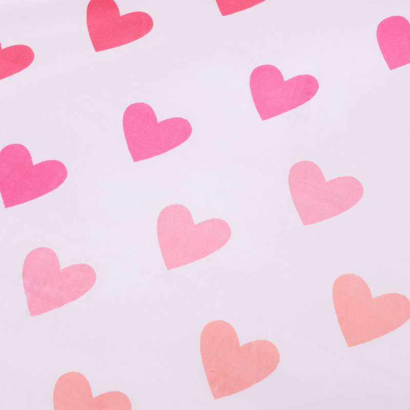 So Soft Hearts and Stripes Fitted Sheets Two Pack, Single (3')