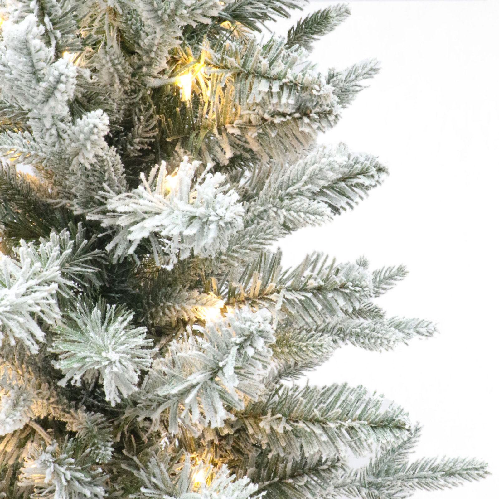 Flocked 5' Pre-Lit Spruce Christmas Tree