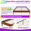 Solid Bamboo King\Queen\Full Platform Bed Frame, Noise-Free Support & Storage-989769873-989769874