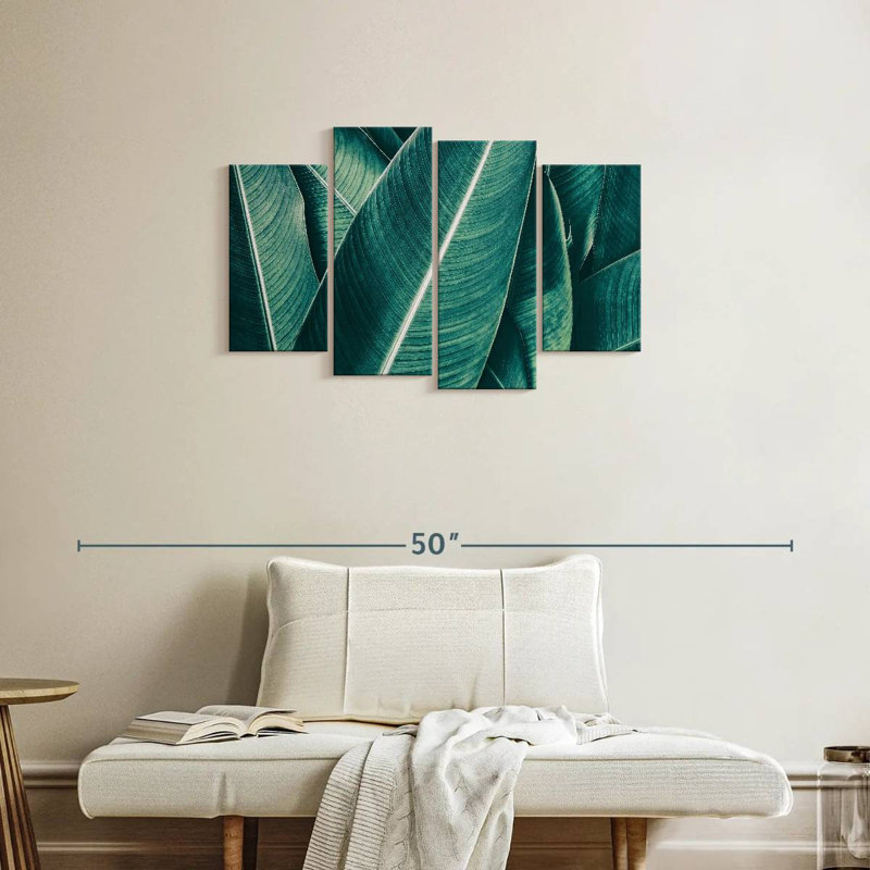 Captures de feuilles de bananier Harnek, H 22 po x l 36 po