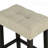 Two-Tone Design Dining Table 2X Stools Biscuit-Tufted Seat Cushion 3Pc Dining Table Set
