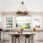 Manette 6 - Light Dimmable Wagon Wheel Chandelier