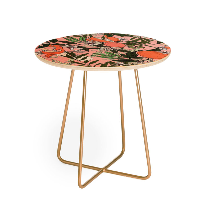 Solid Wood Top End Table