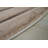 Nickole Collection Taupe Ultra Soft Ribbed Faux Fur Area Rug-1994953007