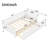 Convertible Twin XL Platform Bed with Guardrails – Solid Wood Twin XL Bed Frame Expands to Queen,White-1140201331-1125792500