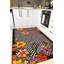 Tapis noir et blanc Floret-679638285