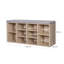 10 Pair Shoe Storage Bench-2005742066