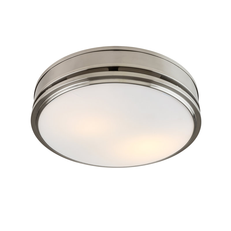 Good Housekeeping's Broadway Decorative 110 CFM 2.0 Sones Bathroom Ventilation Exhaust Fan with Light (LED Bulbs Included)