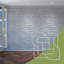 Panneaux muraux décoratifs en acrylique Loveland, grand, l 23 3/8 po x H 23 3/8 po x T 1/8 po, gris-5228994-5228995