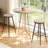Swivel Bar Stools With Footrest For Kitchen Islands, Effortless 360° Rotation And Retro Design For Enhanced Comfort And Style