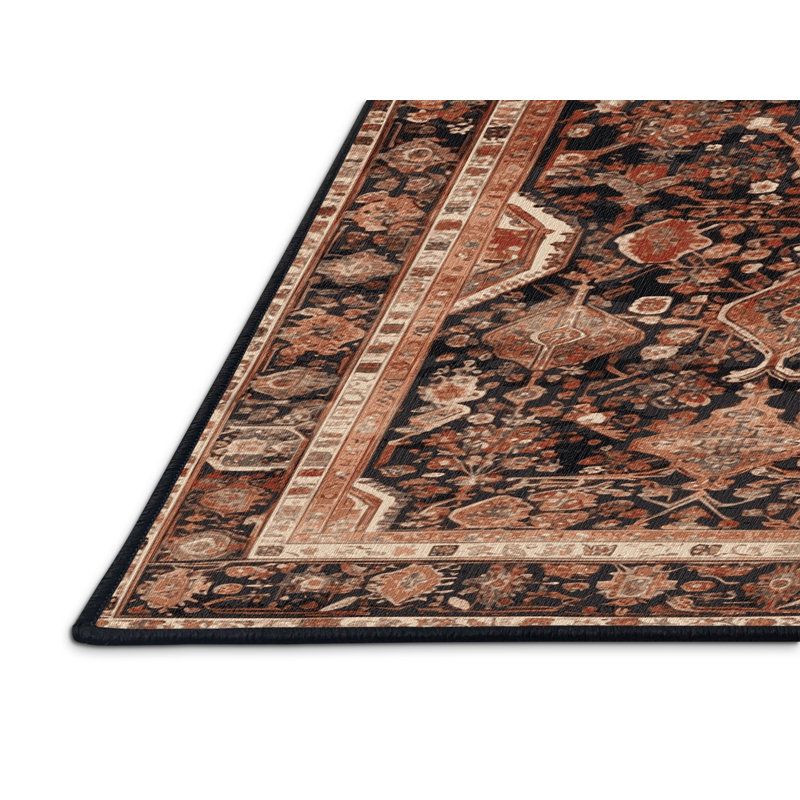 Tapis brun lavable à la machine
