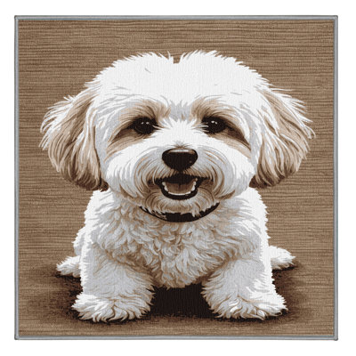  Tapis lavable Bichon Frise Dogs