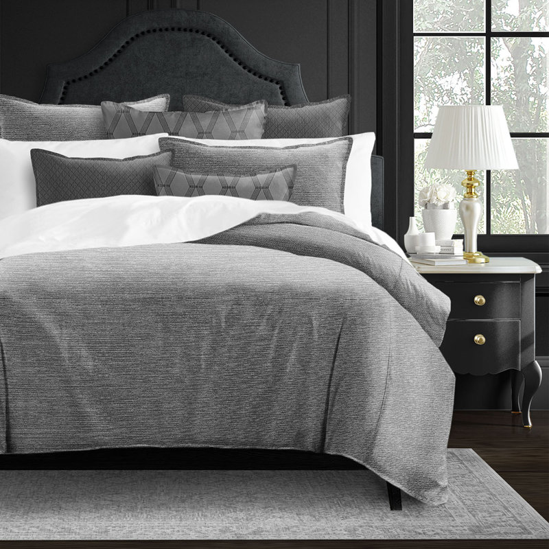 Metallic Thread Argent, Full/Double Comforter + 2 Standard Shams