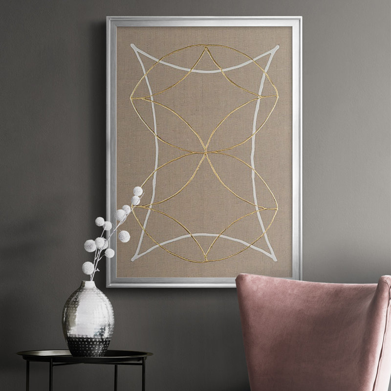 Hyperbola I " Hyperbola I ", Silver Framed Paper, 30.5" H x 22.5" W, No Mat
