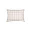 Beige Estate Plaid Linen Pillow 14x20 Cover Only