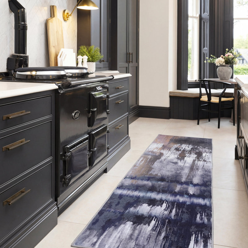 Tancy Abstract Cotton Machine Tufted Area Rug, 60cm x 240cm