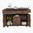 43"W Kitchen Island with Trash Can Compartment and Drop Leaf-37646323