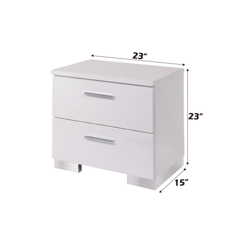 Table de chevet moderne et élégante avec tiroirs lisses et fabrication durable