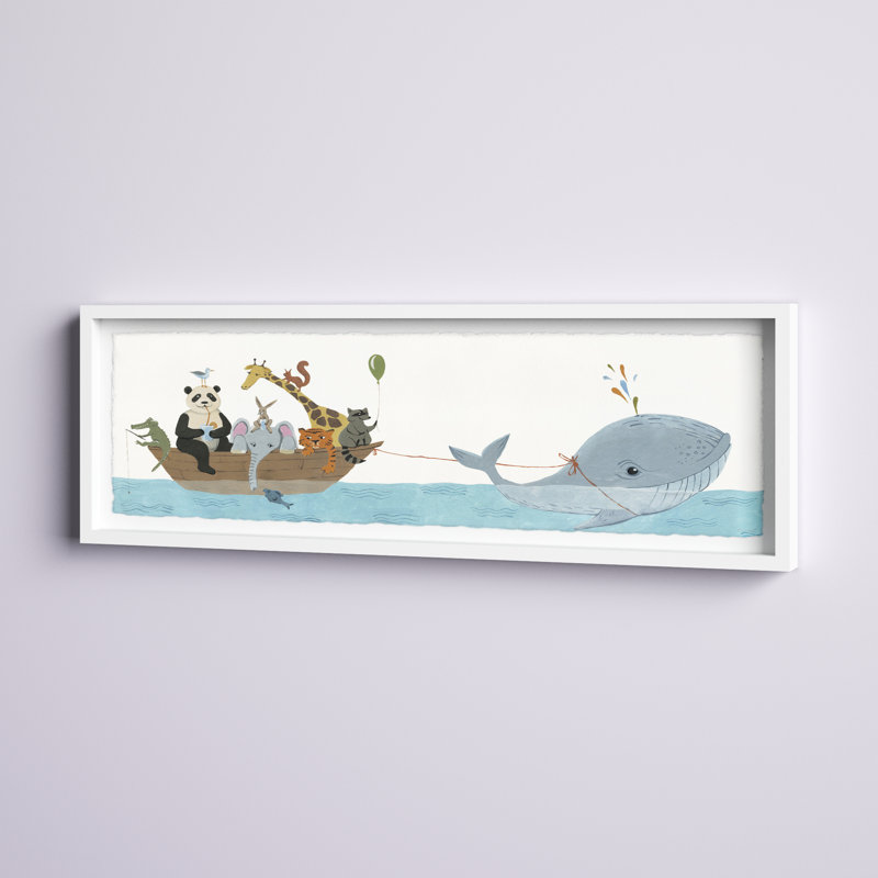Art encadré Kollman Whale, H 10 po x l 30 po x P 1,5 po