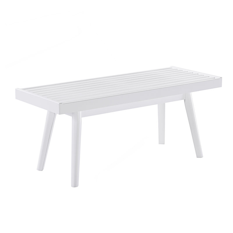 Slatted Bench, Entryway Bench, 17.53" H x 41.36" W x 16.51" D