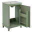 Petit meuble-lavabo moderne avec lavabo en céramique-105507657