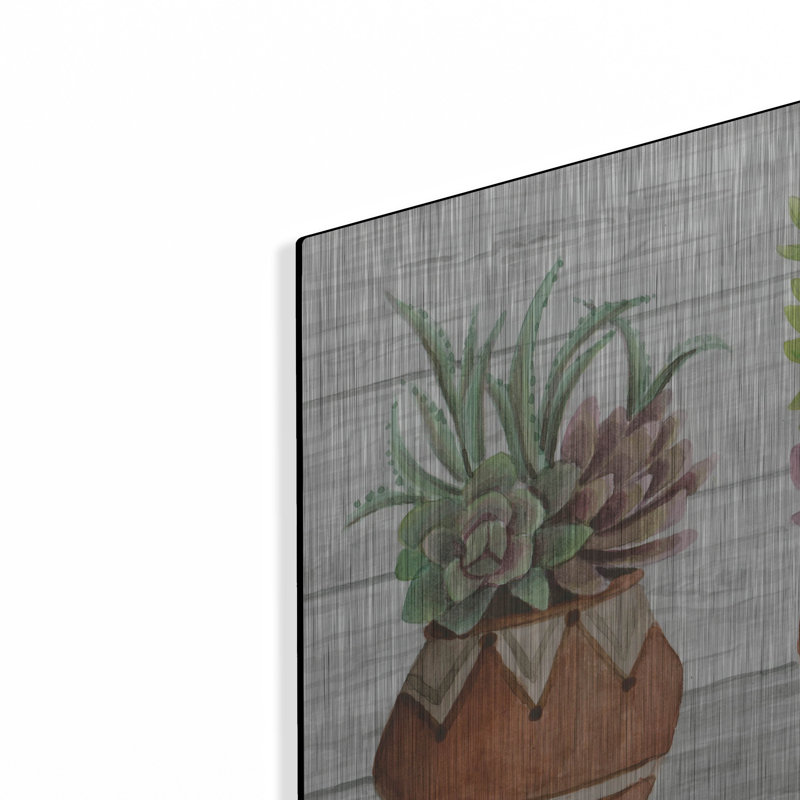 «Terracotta Pots I» par Cindy Jacobs, H 12 po x l 36 po