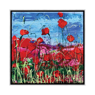 Coquelicots - reproduction d'art murale - toile encadrée