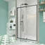 Porte de douche en verre 44-48 "x H 71" Piovt