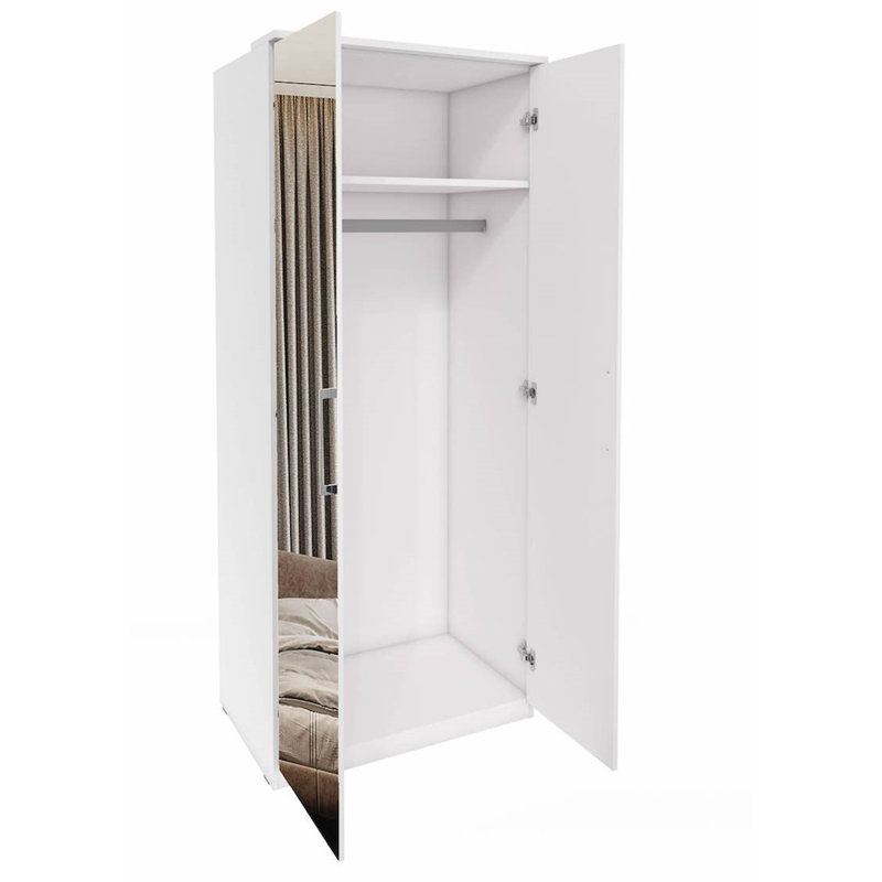 Birgitte 2 Door Manufactured Wood Wardrobe