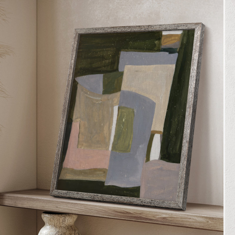 Green Forest I, reproduction encadrée - bois massif, H 11 po x l 9 po