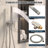 Calder Dual Function Complete Shower System with Rough in-Valve-98287146