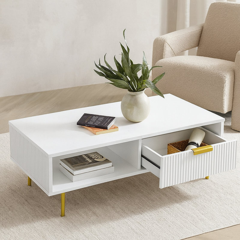 Four Leg Coffee Table with Storage
