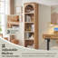 Bibliothèque de 76 po de hauteur, étagère étroite à 5 niveaux avec tablettes réglables, étagères de rangement et tablettes ouvertes-1496996993-1493302141-1499794080