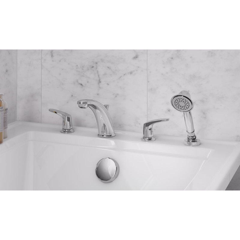 Colony Pro 2 Handle Deck Roman Tub Faucet with Diverter, Polished Chrome