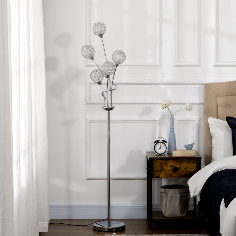 Congerville 156cm Tree Floor Lamp, Silver